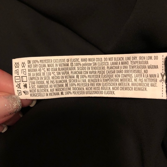 Forever 21 black blouse size 0X - Picture 8 of 10